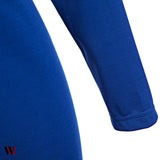 Simple Long Sleeve Skinny Midi Dress