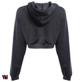 Casual Hooded Pure Color Hoodie for Women