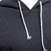 Casual Hooded Pure Color Hoodie for Women