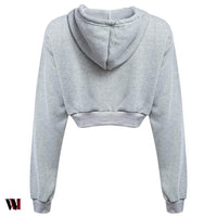 Casual Hooded Pure Color Hoodie for Women