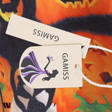 Plus Size Halloween Pumpkin Moon Lace Insert T-Shirt