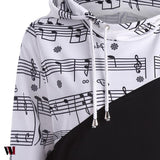 Music Note Two Tone Hoodie