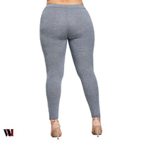 Plus Size Appliqued Jersey Leggings