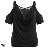 Plus Size Cowl Neck Blouson T-shirt