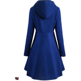 Plus Size Buttoned Long Coat