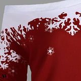 Plus Size One Shoulder Christmas Snowflake Sweatshirt